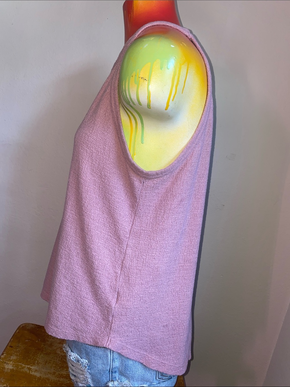 Universal Thread Dusty Rose Ribbed Tank Top - Picture 5 of 11